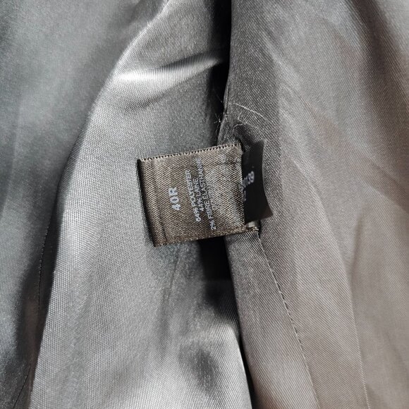 Express 40R Gray Solid 2-Button Sport Coat Blazer Jacket G942 - Picture 11 of 11